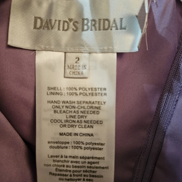 Lilac Long Strapless Dress - Picture 2 of 4